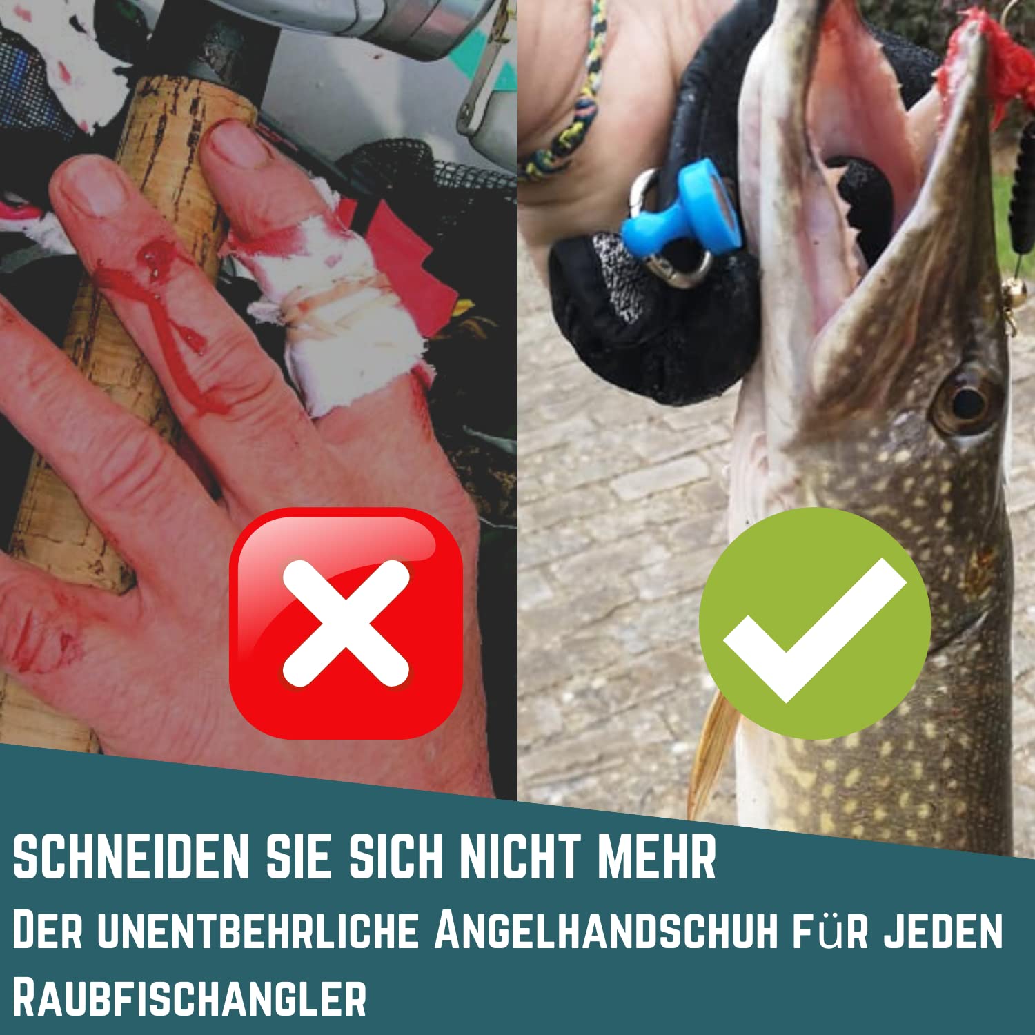 Predatory Fish Glove with Magn - Fishing Gloves のレビューと価格