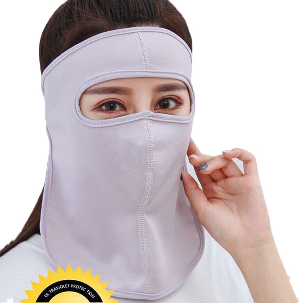 Solid Color Sun Protection Fac - Fishing Mask Sun Protection のレビューと価格