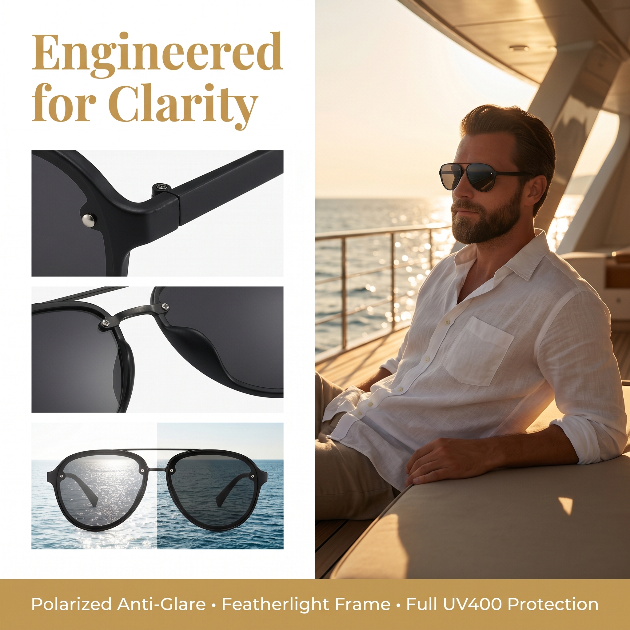 CHALK Polarized Men's Sunglass - Fishing Sunglasses Polarized のレビューと価格