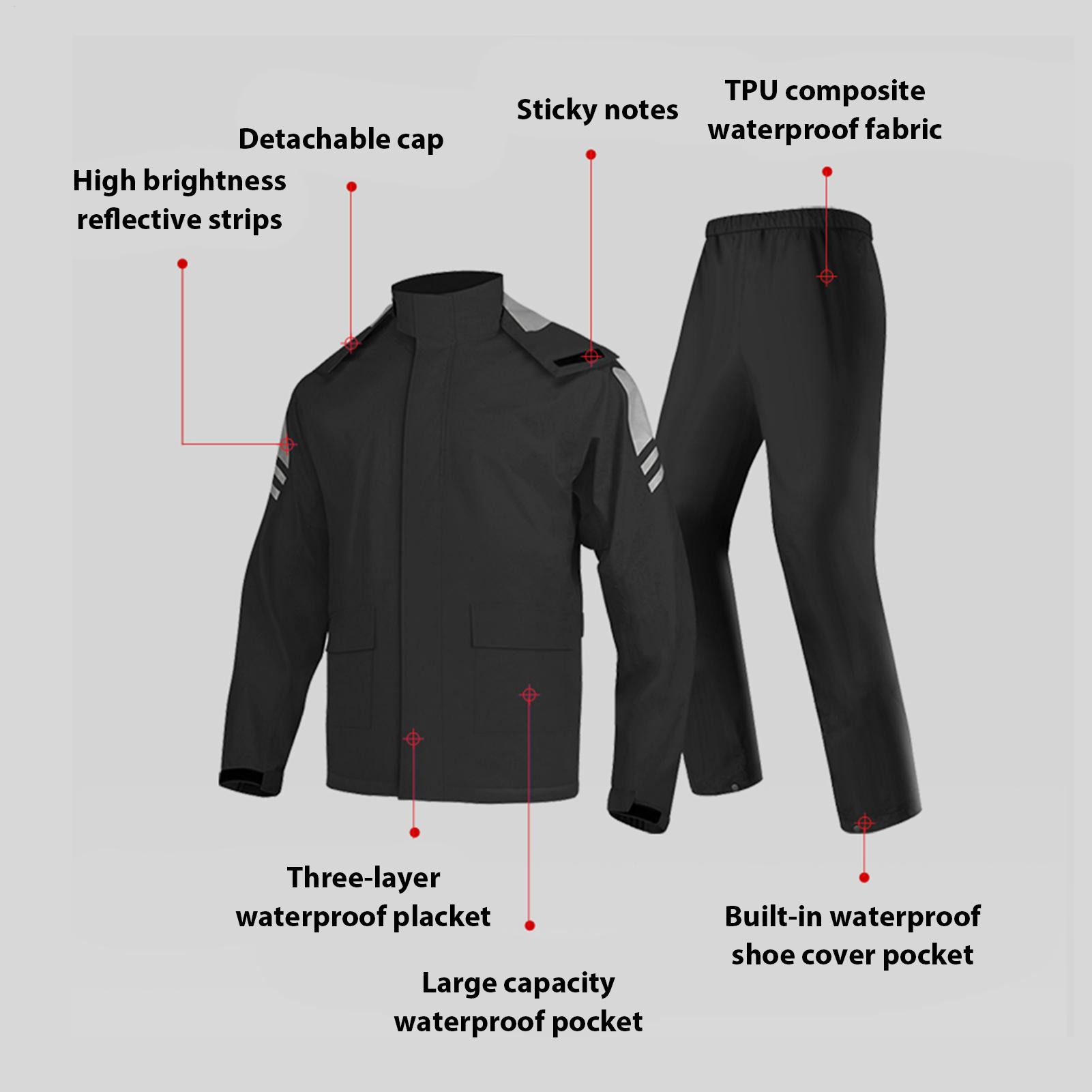 Waterproof Rain Suits for Men  - Fishing Rain Suit のレビューと価格