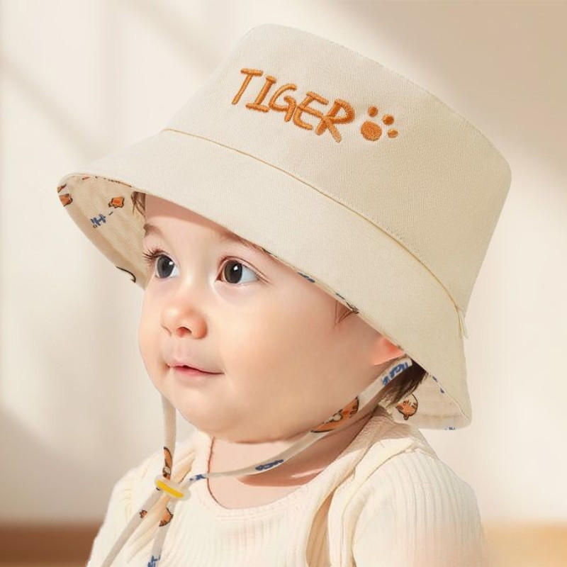 Letter Embroidered Baby Bucket - Fishing Hat のレビューと価格