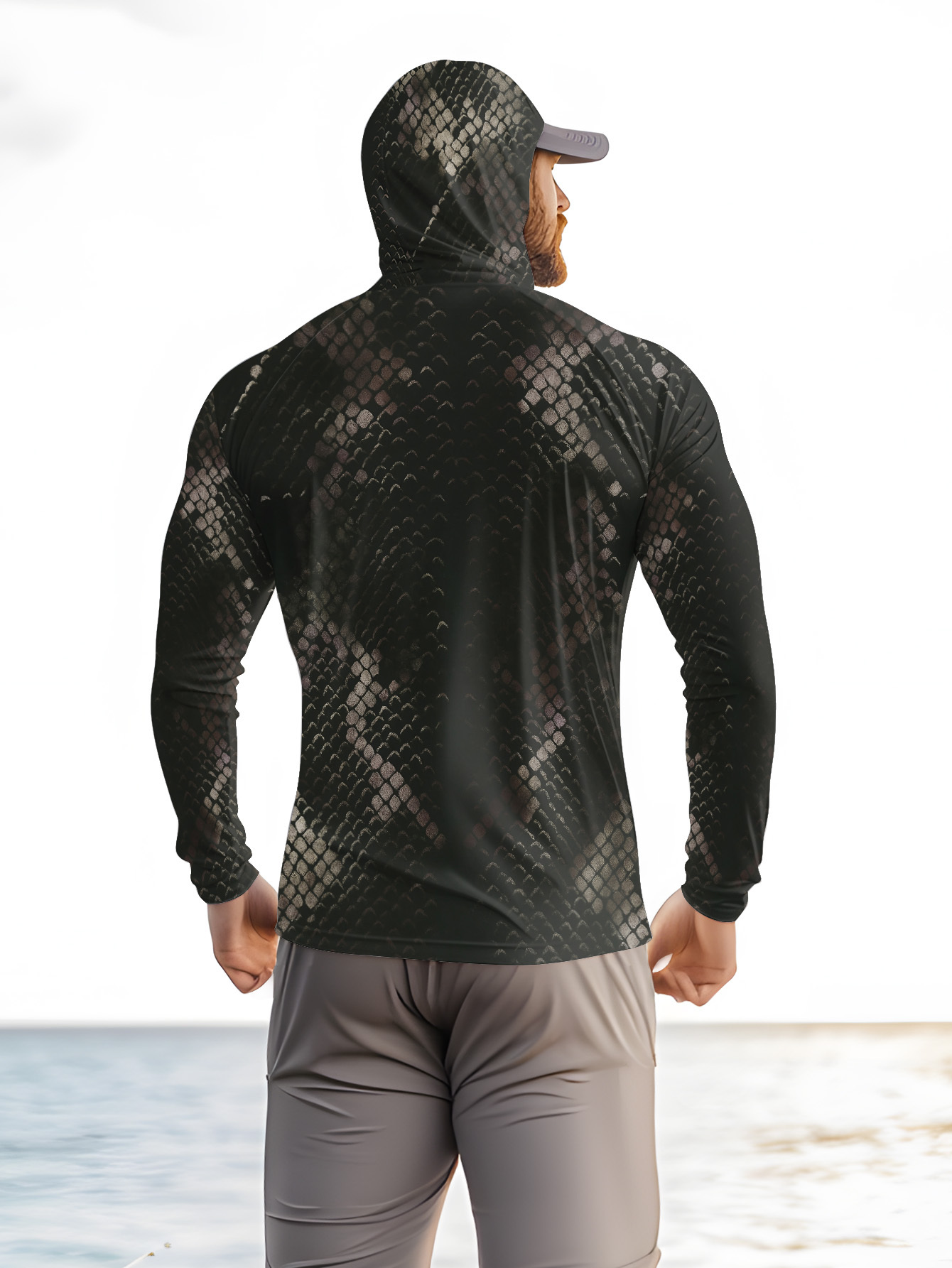 Men's Fishing Hooded Long-Slee - Fishing Shirt Uv Protection のレビューと価格