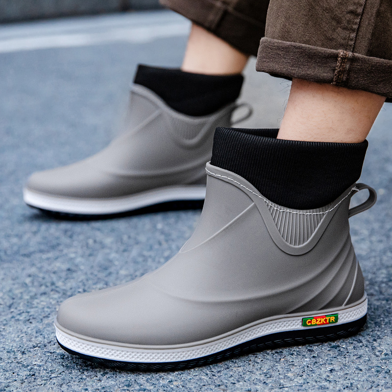 Outdoor Fishing Men's Rain Sho - Fishing Boots のレビューと価格