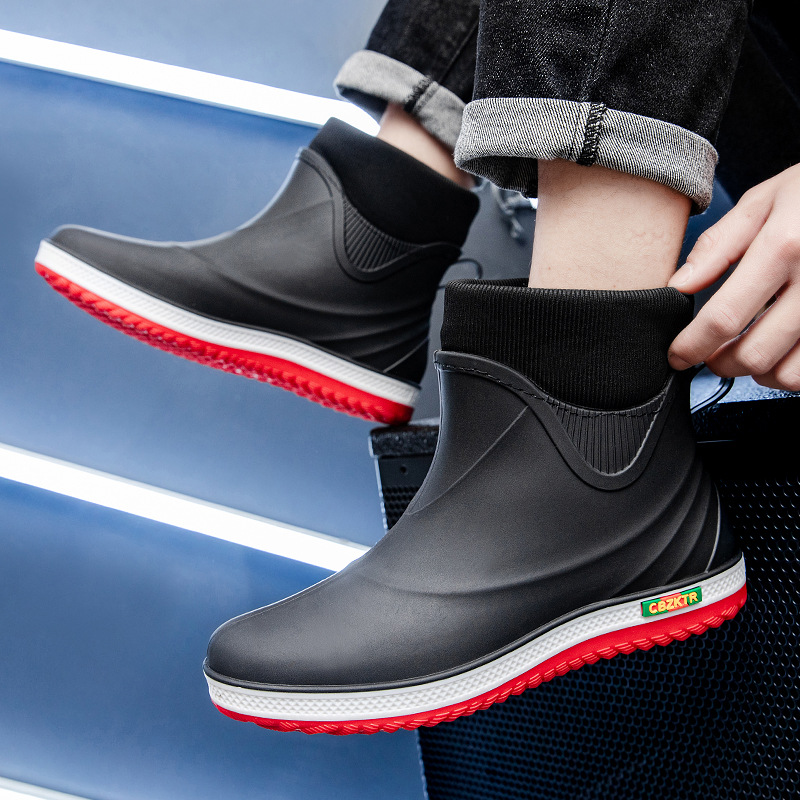 Outdoor Fishing Men's Rain Sho - Fishing Boots のレビューと価格