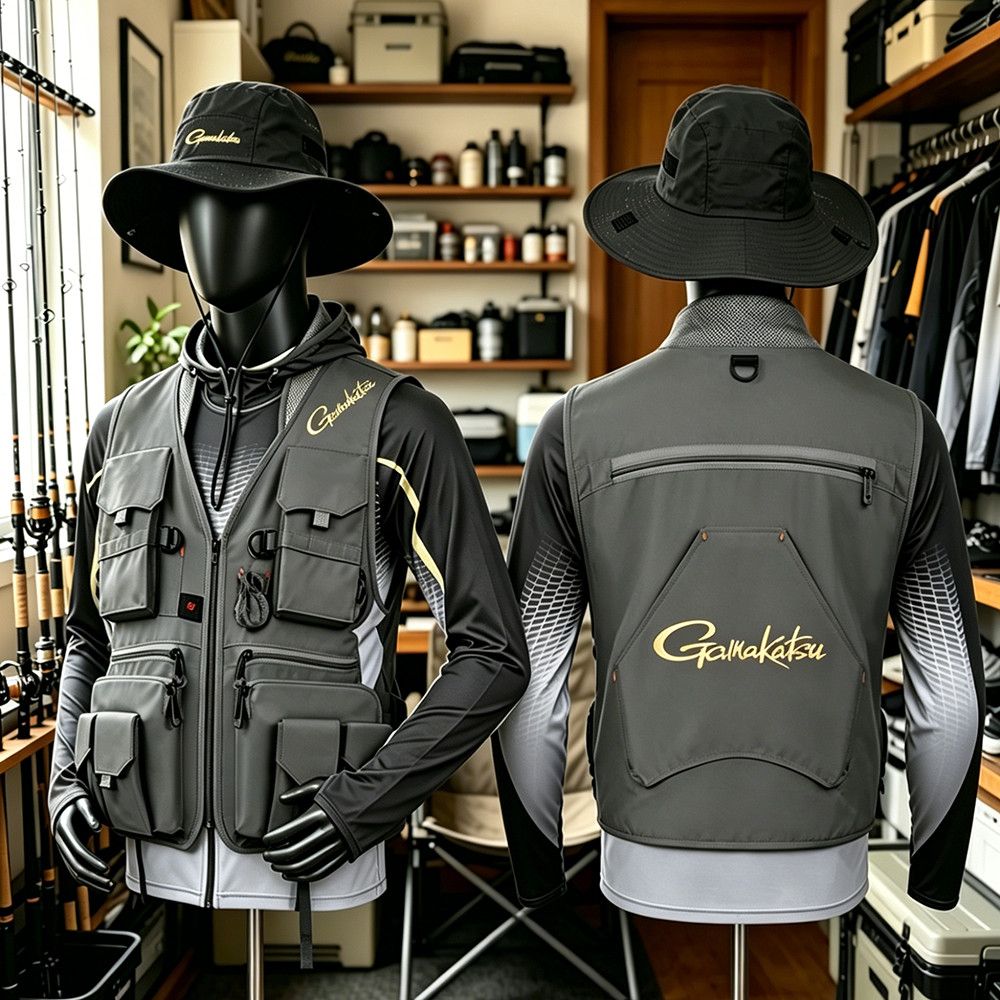 Gamakatsu Men Multi-Pocket Fis - Fishing Vest のレビューと価格