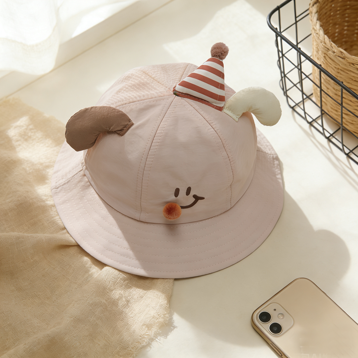 Cute birthday-themed embroider - Fishing Hat のレビューと価格