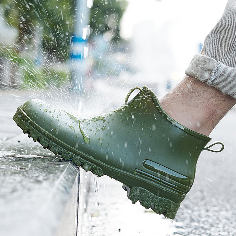 New Fashion Men Rain Boots Pla - Fishing Boots のレビューと価格