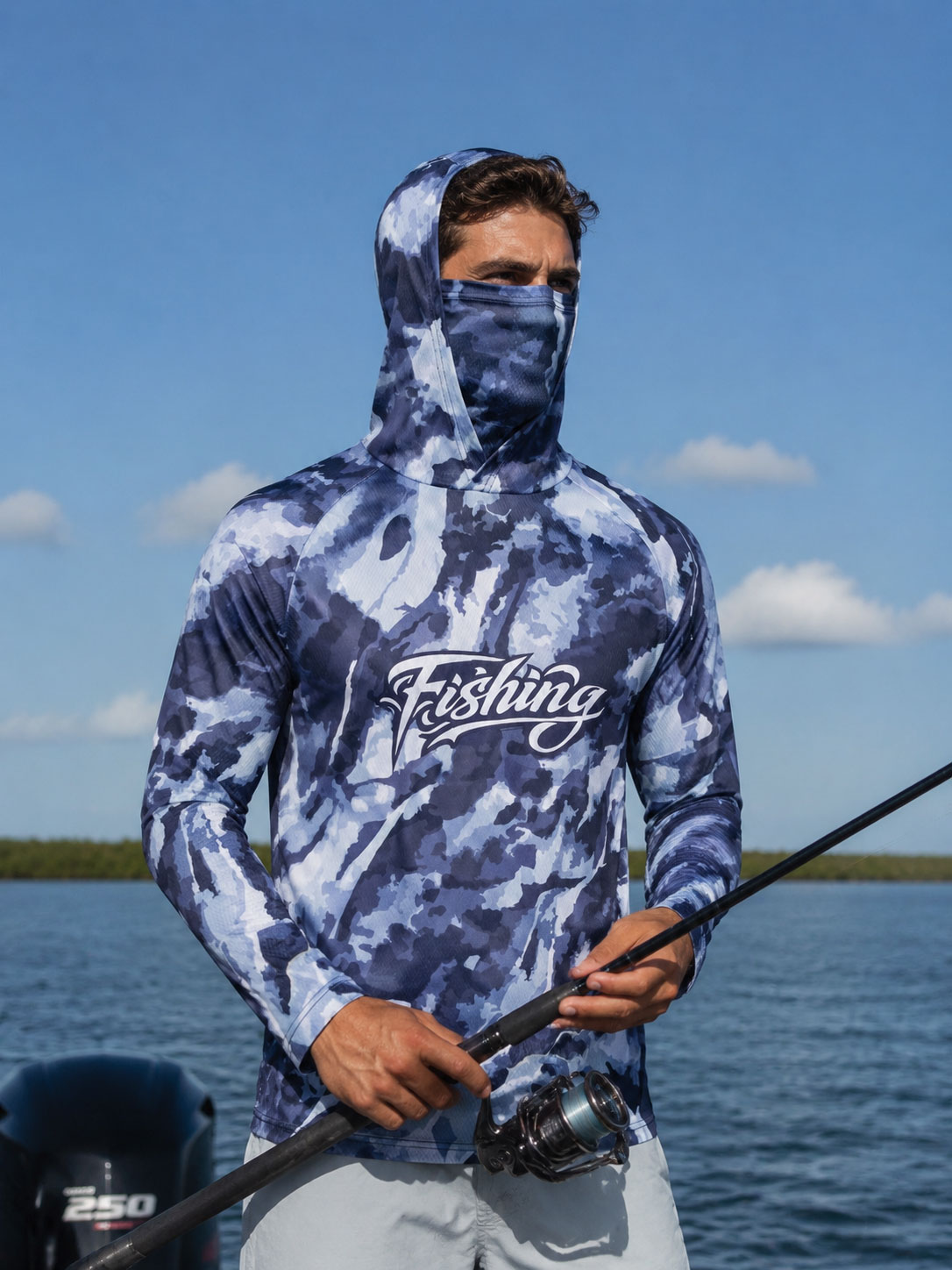 Fishing Shirt Hooded Men Fishi - Fishing Mask Sun Protection のレビューと価格