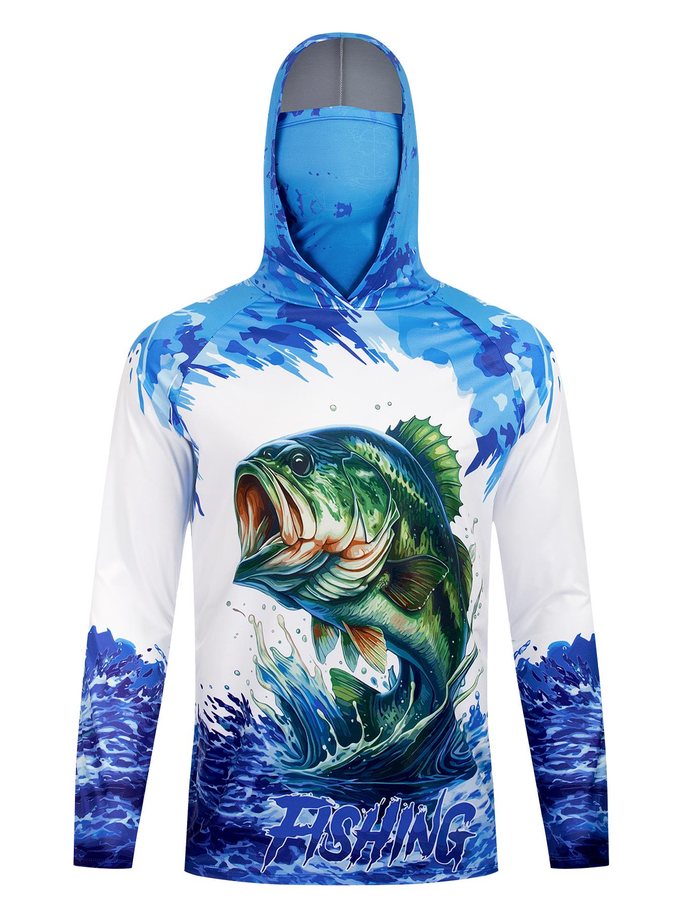Fishing Hooded Shirt Upf 50 Fi - Fishing Shirt Uv Protection のレビューと価格
