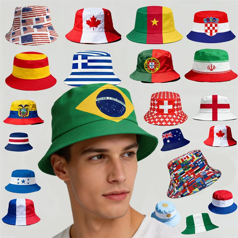 Printed National Flag Bucket H - Fishing Hat のレビューと価格