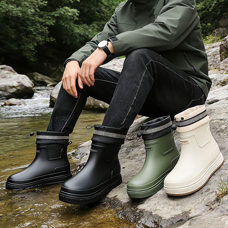 Men Rain Shoes Outdoor Waterpr - Fishing Boots のレビューと価格