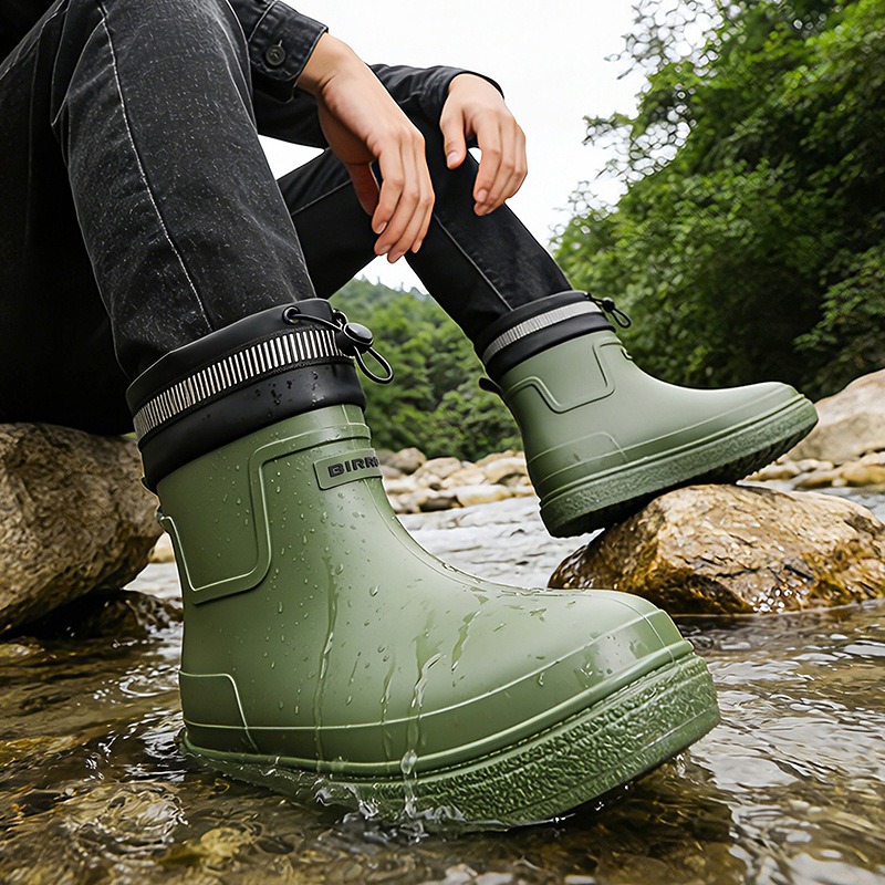 Men Rain Shoes Outdoor Waterpr - Fishing Boots のレビューと価格