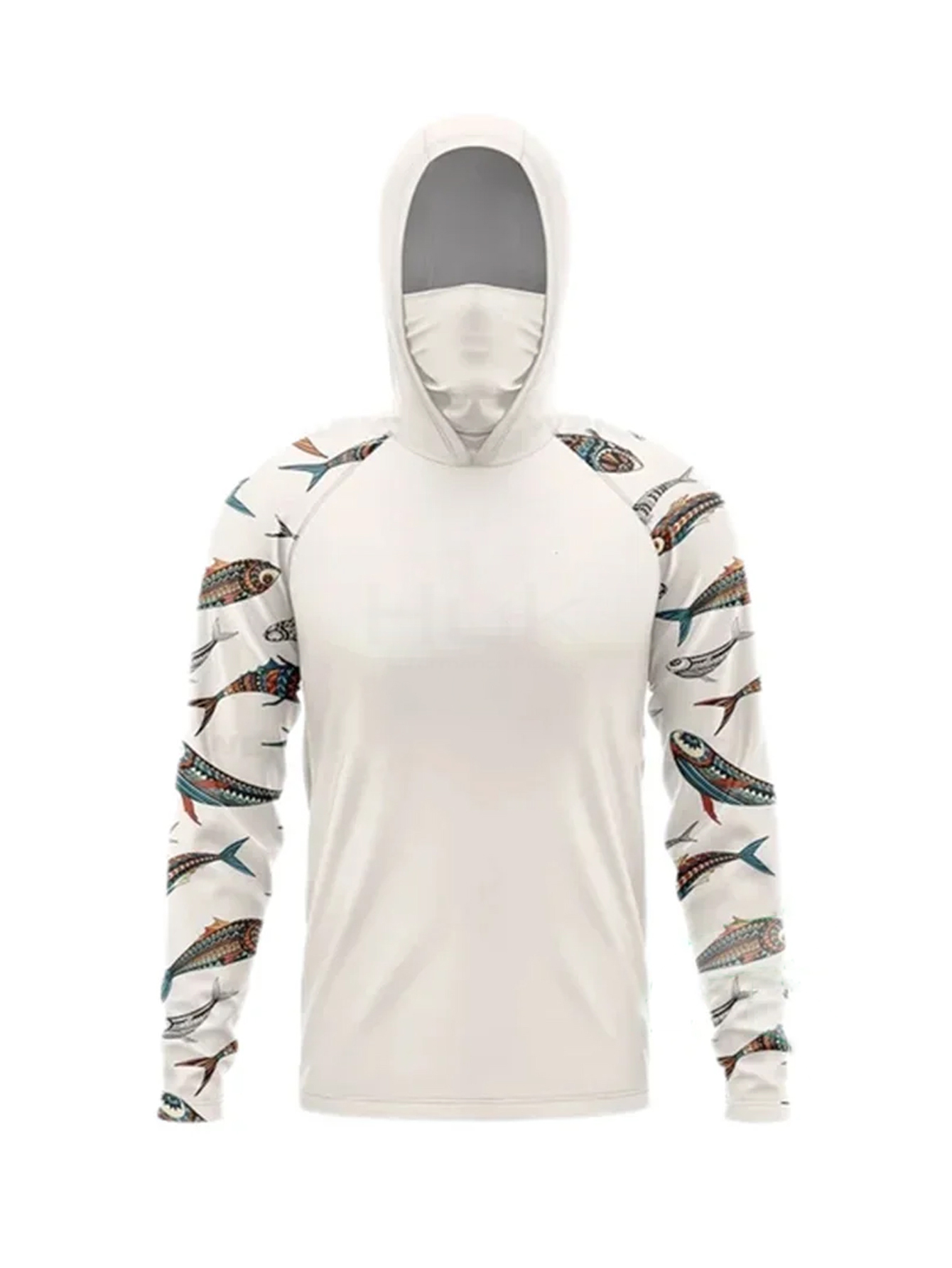 New outdoor fishing shirt, sun - Fishing Mask Sun Protection のレビューと価格