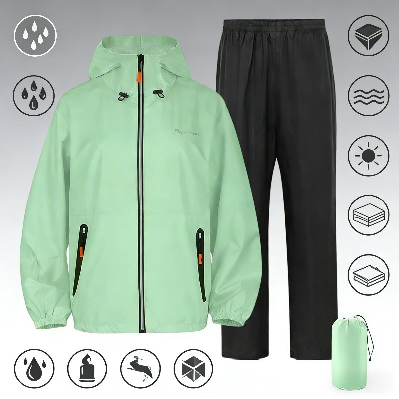 Men Women Waterproof Rain Suit - Fishing Rain Suit のレビューと価格