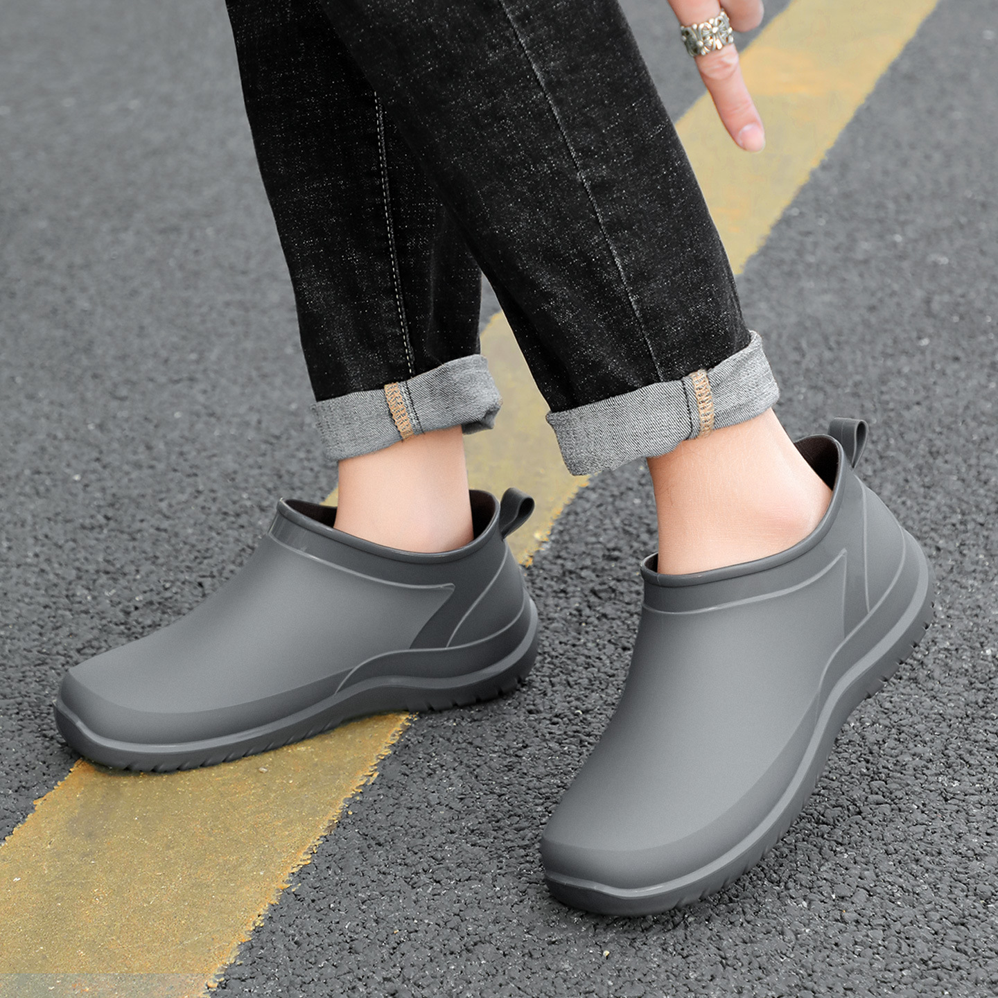 Rain boots Men's Waterproof Sh - Fishing Boots のレビューと価格