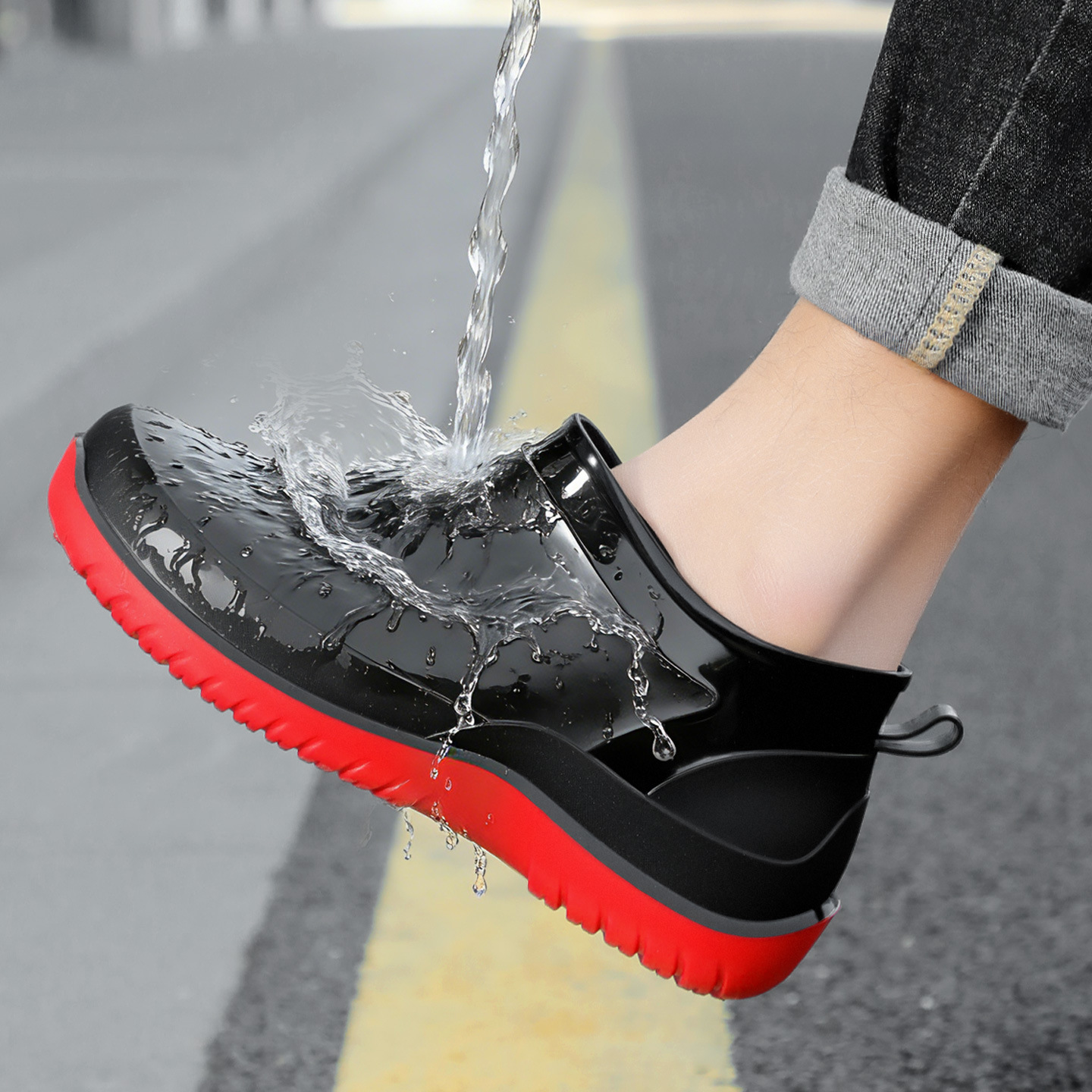 Rain boots Men's Waterproof Sh - Fishing Boots のレビューと価格