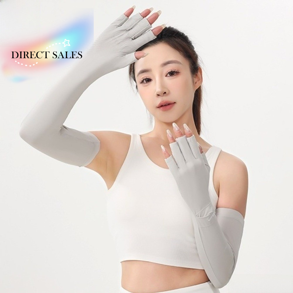 Fashion Solid Color Long Sleev - Fishing Gloves のレビューと価格